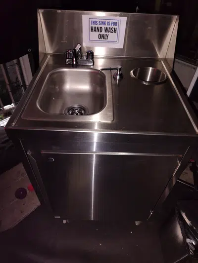 Eagle Group Mobile Portable Handwashing Sink (Model PHS-S-H) – Hot & Cold Water