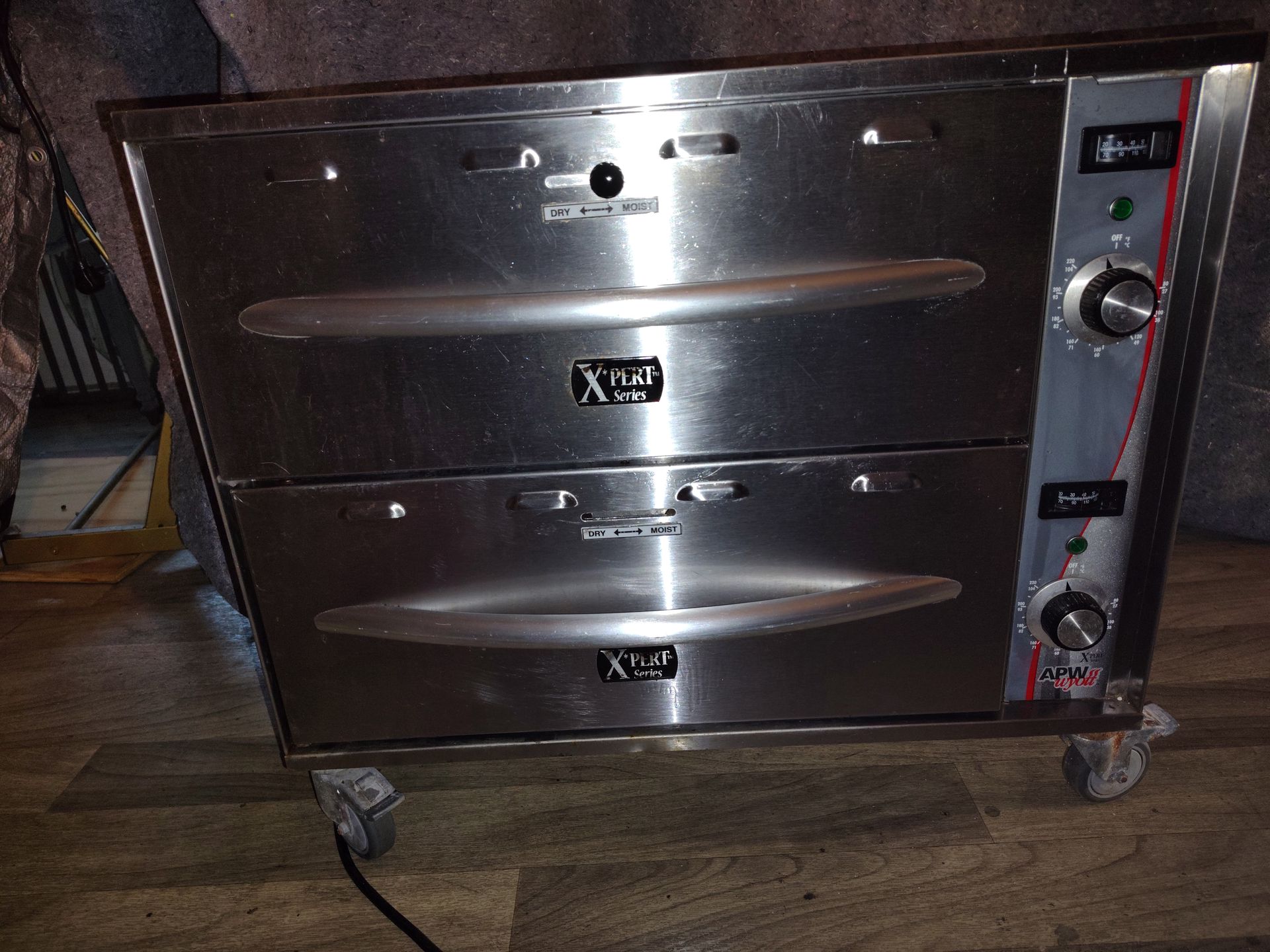 APW Wyott / Standex X*PERT 2-Drawer Countertop Holding Food Warmer (Model HDDi-2)