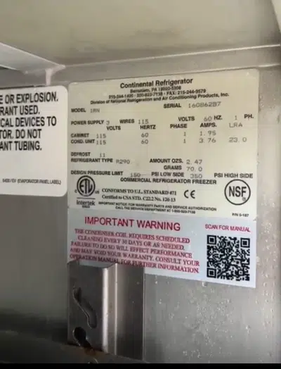 Continental Refrigerator