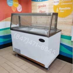 New Commercial Ice Cream Dipping Cabinet Ice Cream Freezer