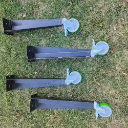 Convection Oven Legs with Castors New Never been Used Hardware included 1 set of 4 left $100