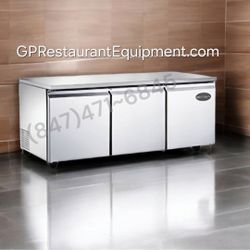 New 3 Door Commercial Restaurant UnderCounter Cooler Refrigerator