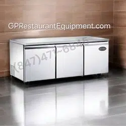New 3 Door Commercial Restaurant UnderCounter Cooler Refrigerator