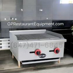 New 2ft Commercial Restaurant CharBroiler CharGrill Gas Or As LP